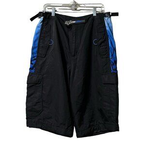 Fox Motocross Racing Blue Black Bermuda Protective Shorts Men's Size‎ W34 Sports
